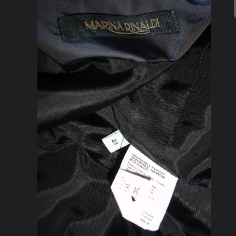 Marina Rinaldi Grey Taffeta Coat Size 21 - Picture 3 of 8